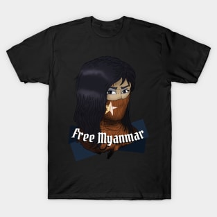 Free Myanmar. T-Shirt